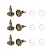 Pandahall 20pcs Brass Men's Cufflinks Cuff Button Cabochons Frame Tray Bezel Cufflink Blanks Setting Tray: 16mm/0.63inch (Antique Bronze & 16mm Cabochon)