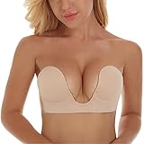 Lovebabe Invisible Bra Push Up Strapless Bra Adhesive Bra for Women Backless Bra