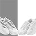 Diagonal One No Tie Shoelaces – 2 Pack. Slip On Tieless Elastic Silicone Shoe Laces for Kids, Adults & Seniors. Best for Sneakers and Casual Footwear