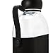 Hip 22-oz Flat Water Bottle Flask with Textured Silicone Sleeve and Carrying Handle - Tritan BPA-Free Plastic (Midnight)