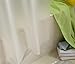 Eforgift 36 inch by 72 inch Eco-Friendly PEVA Shower Curtain Liner Waterproof Bath Curtain/Liner with Rustproof Metal Holes, Washable, White