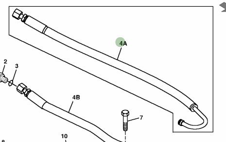 John Deere Original Equipment Hose Kit #AM133600
