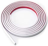 Zayejod White PVC Tile Edging Strip Peel and Stick 3M Moulding Trim view 1