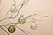 AMS 24ct Clear Christmas Ball Ornaments, 2.76''/70mm Shatterproof Hanging Xmas Balls Baubles Set for Christmas Tree with Stuffed Delicate Decorations for Wedding Christmas (Green)