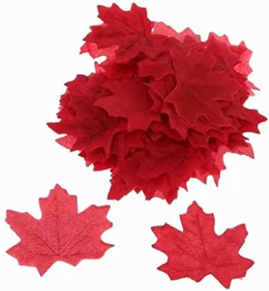 100 Autumn/Maple Silk Leaves Multi Coloured/Wedding/Decoration