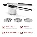 Yamoo Premium Stainless Steel Potato Ricer Set, Baby Food Strainer, Fruit Masher, and Food Press - 3 Interchangeable Ricing Discs 2019 Upgraded Version