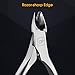 Cuticle Nippers Trimmer Clippers Cutter Stainless Steel Cuticle Remover Tapered Shape Handmade Manicure Nail Care Tool, opove X4 Matte Silver