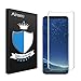 Alinsea Compatible for Screen Protector Samsung Galaxy S8 Tempered Glass [Full Adhesive] [Case Friendly] [3D Glass] [Bubble-Free] Tempered Glass Anti-Scratch Screen Protector