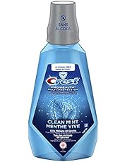 Crest Pro-Health Multi-Protection Alcohol Free Mouthwash, Clean Mint, 1 L