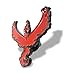 Moltres Pin Pokemon Go Plus Pins by PokeSwag-Cool Red Team Gym Badges-Team Valor Moltres Metal Lapel Button-Enamel Fill Emblem-Pokemon Games Kanto Fans & Collectors-Accessories for Boys & Girls