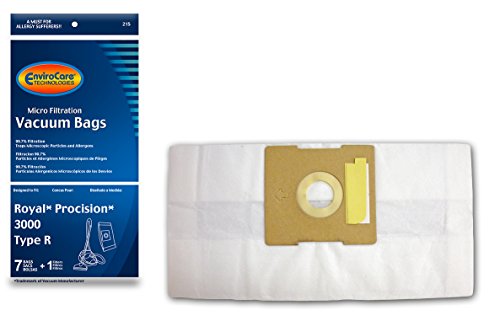EnviroCare Replacement Micro Filtration Vacuum bags for Royal Procision 3000 Type R 7 Pack