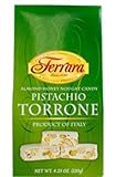 Ferrara - Italian Pistachio Torrone (Almond Honey Nougat Candy), (2)- 4.23 oz. Boxes