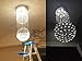 Contemporary 2 Balls Raindrop Crystal Chandelier Flush Mount Cylinder Chandelier Light Fixture Ceiling Lamp for Dining Room Living Room Kitchen Foyer Hallyway Bar of CRYSTOP
