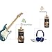 Getaria Wireless Guitar System Rechargeable Digital Transmitter Receiver Set for Electric Guitar Bass with 3.5mm to 6.35 mm (1/4 inch) Male to Female Stereo Cables