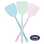 Fly Swatter Plastic Manuel Fly Swatter Pack for Indoor and Outdoor Pest Control Set of 3