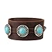 Jenia Punk Mens Leather Bracelet Wide Belt Wrap Bracelets Cuff Bangle Wristband for Kids, Boys, Women