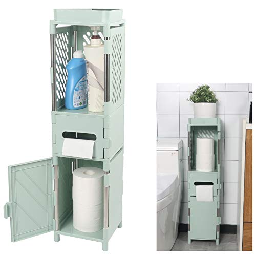 exilot Bathroom Storage Toilet Paper Holder Corner Floor with