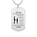 FAYERXL Dog Tags for Son from Mom Boys Necklaces for Kids Air Force Pendants Military Stainless Chains Love Gift