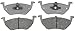 ACDelco Silver 14D1055C Ceramic Rear Disc Brake Pad Set