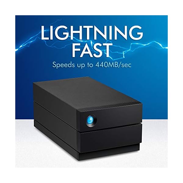 LaCie 2big RAID 28TB Externe Festplatte Desktop HDD - USB-C, 7200 U/min Enterprise Class Drives, für Mac und PC Desktop… – Bild 5
