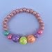 Amkaka Kids Jewelry Colorful Stretch Necklace Bracelet Set for Little Girls, Toddlers, Children