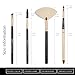 Makeup Brushes Zoreya Travel Makeup Brush Set With Case Black Cosmetic Foundation Powder Eyes Fan Brushes Rose Gold Wood Handle Synthetic Hair Hypoallegenic Makeup Brushes For Beginners