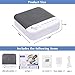 HENSUN White Noise Sound Machine, 17 Non-Looping Natural Sounds| 7 LED Night Lights| Plug in Adapter| Portable Sleep Sound Therapy Maker with Timer & USB Output for Home Office or Travel