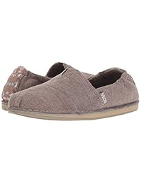 Skechers BOBS Chill-Bohemian Alley - Bobs para mujer Scrunch Back Nautical Slip on Ballet Plano