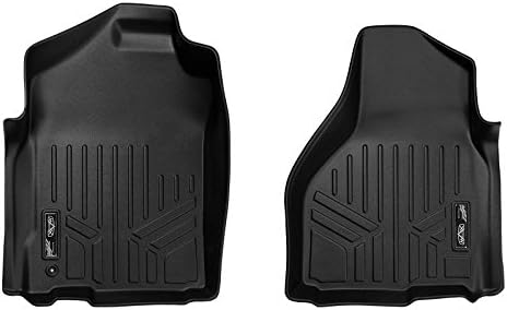 Maxliner 2011-2012 Dodge Ram 1500 2011-2012 RAM 2500 3500 Standard Cab Quad Cab Single Hook Floor Mats First Row Set Black A0253