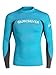 Quiksilver Men's Performer Long Sleeve Rashguard, Blue Danube/Tarmac, X-Large