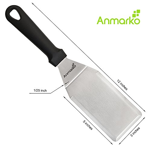 Griddle scraper - 2 Griddle Spatulas - Great for cast iron griddle BBQ Grill Flat Top - Commercial Grade