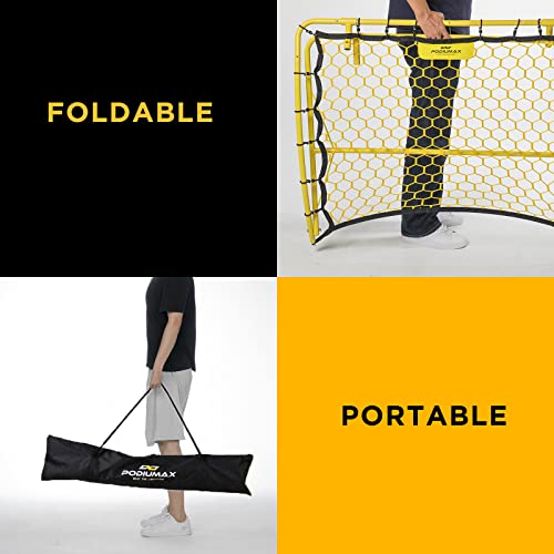 PodiuMax Portable Soccer Trainer, Rebounder Net with Adjustable Angle | Perfect for Team and Solo Training