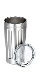 GrowlerWerks uPint Vacuum Insulated Pint for Craft Beer, Stainless Steel