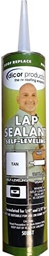 RV Trailer DICOR CORP LEVELING LAP SEALANT TAN Roof Sealant by Dicor