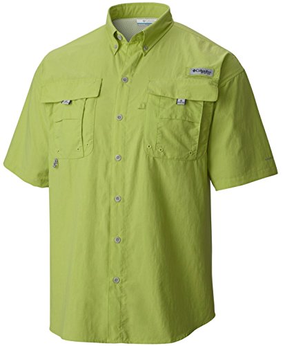 Columbia Men's Bahama II Short Sleeve Shirt, Napa Green, S