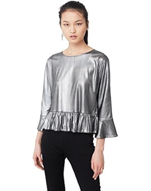 Mango Women's Metallic T-Shirt
