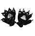Axier Black Fashion Warm Unisex Plush Party Pet Panda Bear dinosaur mittens Cat Cartoon Animal Paw Claw Hand Gloves Women Men