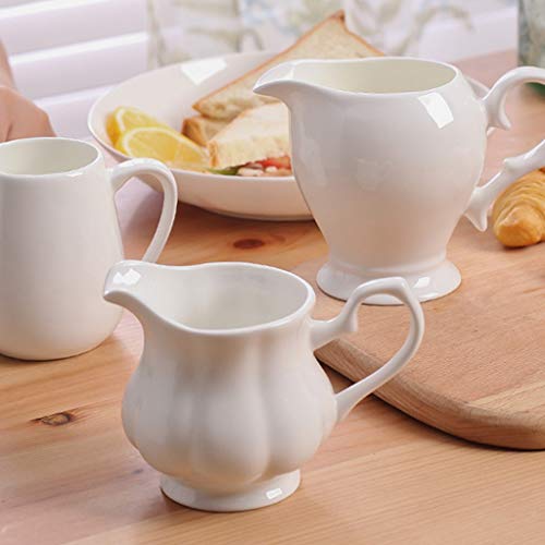 ZYLBDNB Zuckerdose milchkännchen Set Porzellan Gravy Sauciere Gravy Sauciere Saucer Ständer Traditionelle Porzellan… – Bild 5