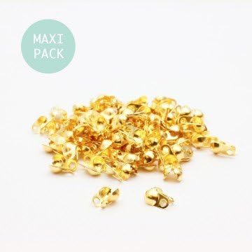 Ice Caps x100 3 mm Ball Chain – Maxi Pack – Golden Primers Creation Jewellery