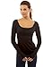 PattyBoutik Women's Scoop Neck Ruched Raglan Long Sleeve Top (Black XL)