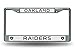 Rico Industries NFL Oakland Raiders Standard Chrome License Plate Frame , 6 x 12.25-inches