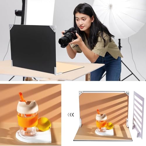 Small Product Photoshoot Props kit, Double-Sided Photo Background Boards with 20 Patterns, Mini Product Shoot Props for Food, Jewelry, Cosmetics, and E-Commerce (10 Boards, 16.5x11.4 Inch)