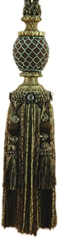 1 PAIR French Design Vintage Tassel Curtain Tiebacks Window Treatment Holdbacks for Living Room Coffee