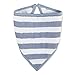 aden + anais Bandana Bib, 100% Cotton Muslin, Soft Absorbent 3 Layers, Adjustable, 8.5” X 16”, Single, Rock Star, Blue Stripe