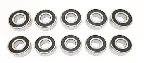 10 Pack Bearings, Replaces Craftsman Poulan Husvarna 129895, 532129895 738220419: MTD Cub Cadet 741-0919, 941-0919: Toro 251-297, 251-381: Ariens 54123, 054123