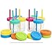 16oz Wide Mouth Jar Tumber (Pink, Teal, Yellow & Blue, 8 Pack)