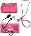 EMI Professional Deluxe Aneroid Sphygmomanometer and Sprague Rappaport Stethoscope Set Kit #330 (Pink)