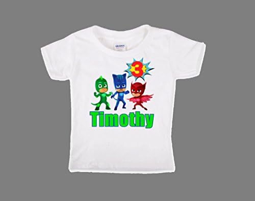 Gekko Catboy and Owlette Birthday Shirt Boys