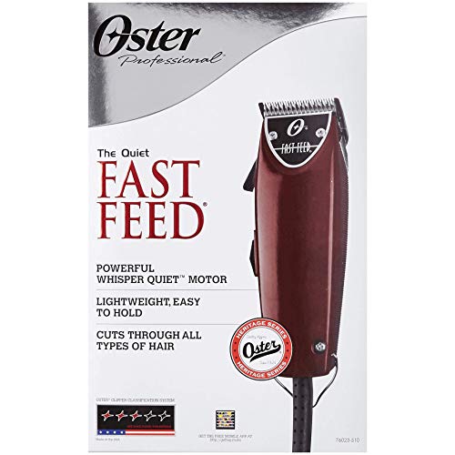 Oster Fast Feed Hair Clipper with WhisperQuiet Motor, and CryogenX