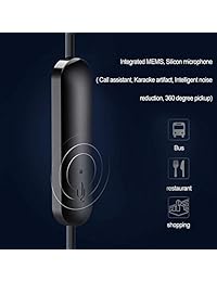 Auriculares Bluetooth inalámbricos 4.2 Auriculares Deportivos Metal Auriculares Sonido Estéreo dentro de la Oreja IPX6 Antisudor Cancelación de Ruido Auriculares con Micrófono   6 Horas Tiempo de Reproducción Volumen Música Botón Control